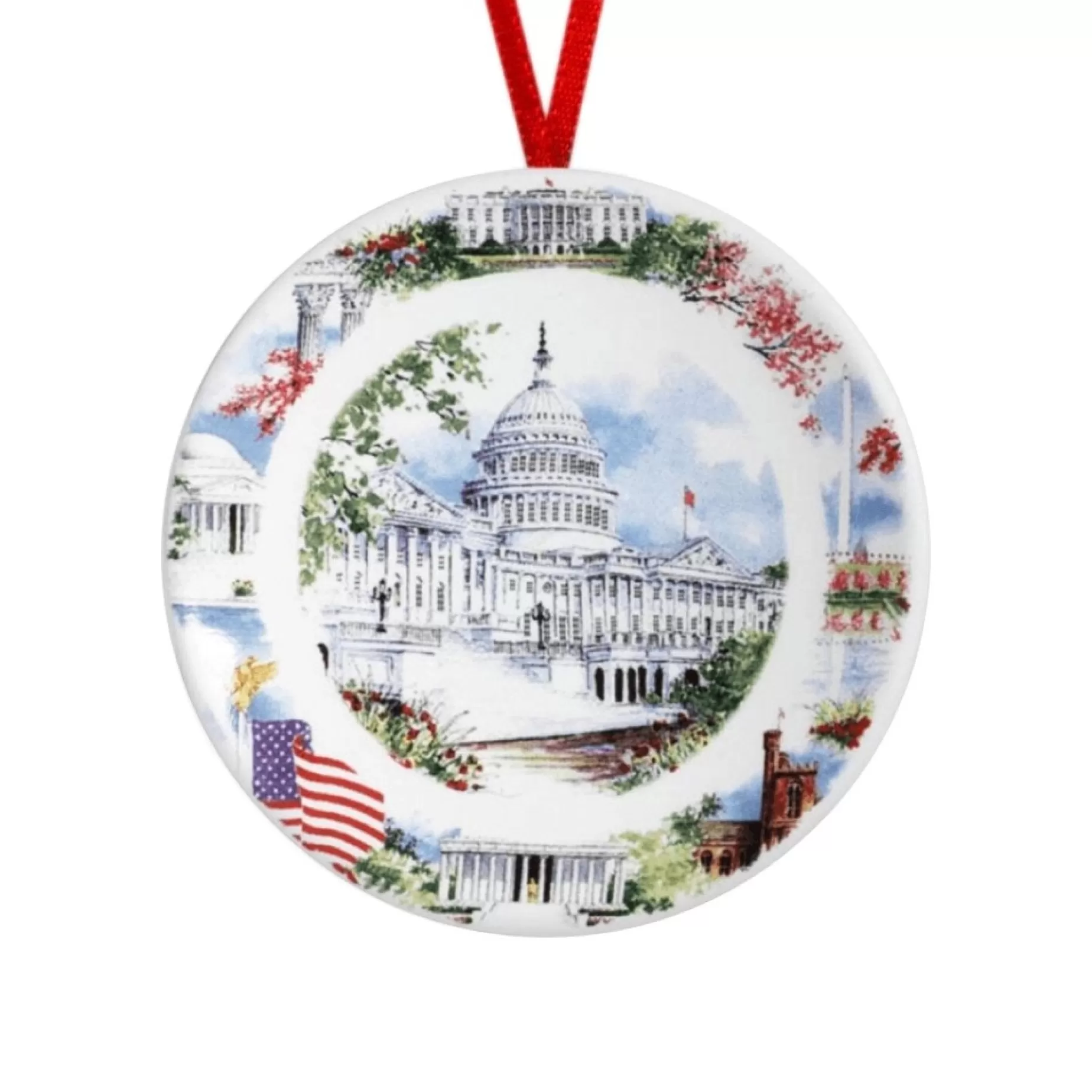 Washington Dc Scenes Plate Ornament<DESIGN MASTER ASSOCIATES Fashion