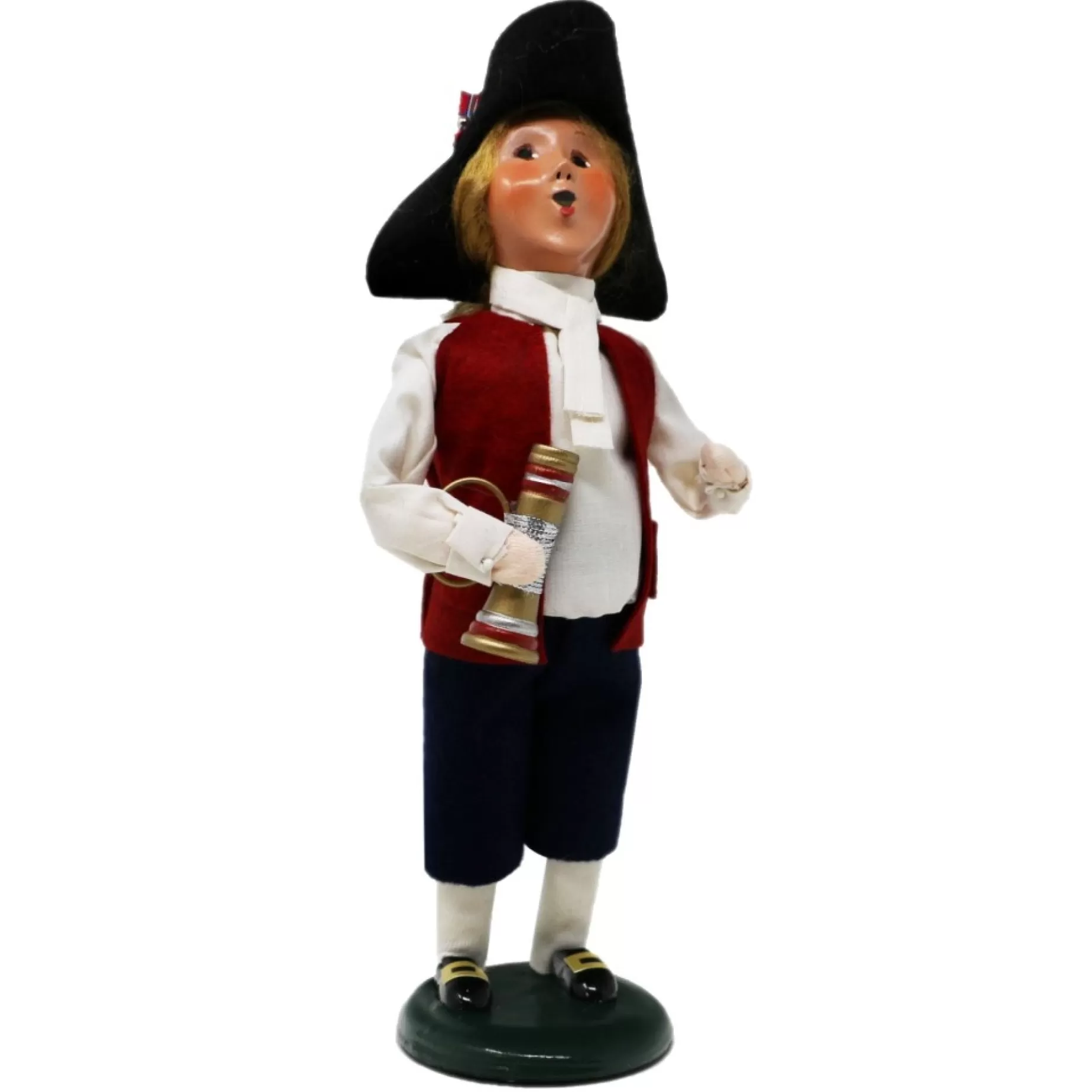 Washy Caroler With Horn - Limited Edition From Byers' Choice<BYER's CHOICE, LTD Discount